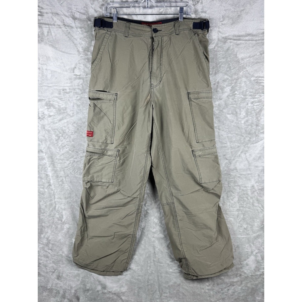 Vintage Abercrombie & Fitch Paratrooper Cargo Pants Mens Large 36x28 Baggy Y2K